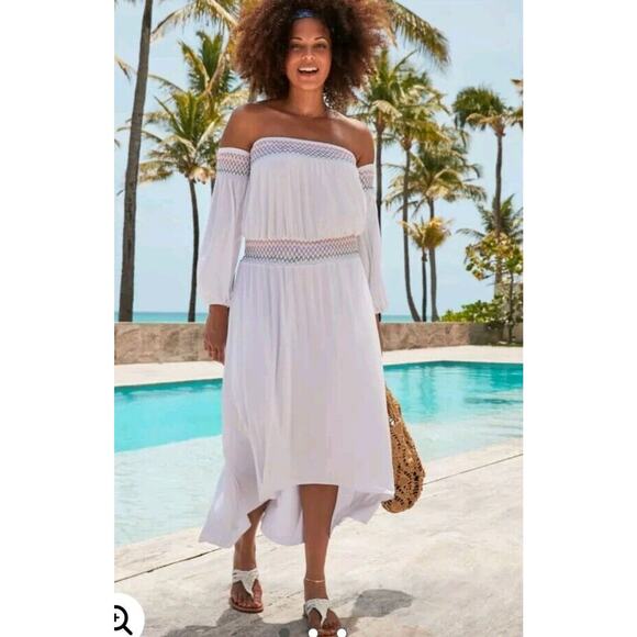 Swimsuits for All NWT Women’s Elle Off the Shoulder Dress Cover Up Sz 18-20 - Picture 1 of 9